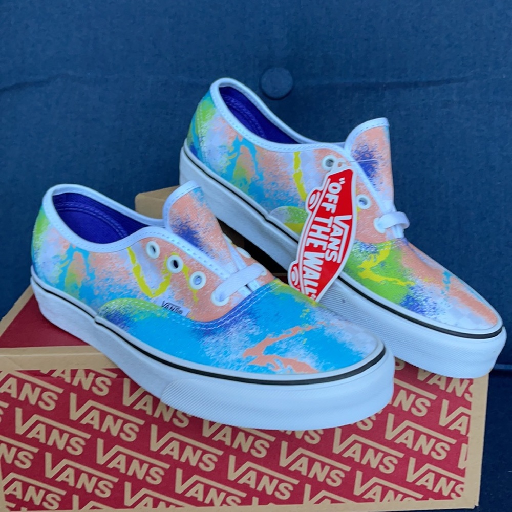 Vans Men’s Authentic Retro Mart Multi/True White Sneakers - Picture 6 of 16